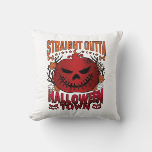 Direkt aus Halloween Town Rote Kürbis-Geister L Kissen