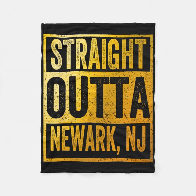 Direkt aus Newark New Jersey  Fleecedecke (Vorderseite)