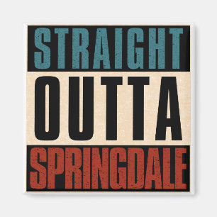 Direkt aus Springdale Arkansas AR Magnet