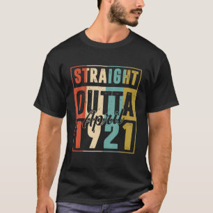 Direkt außerhalb April 1921 Vintage Männer Frauen T-Shirt