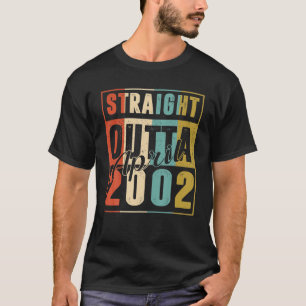 Direkt außerhalb April 2002 Retro 18 Jahre alt 18. T-Shirt