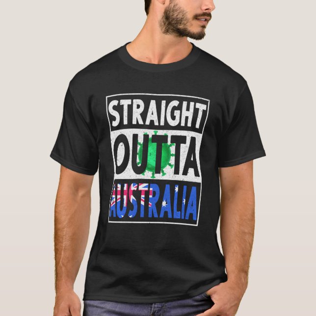 Direkt außerhalb Australiens Grippe Männer Frauen  T-Shirt (Vorderseite)