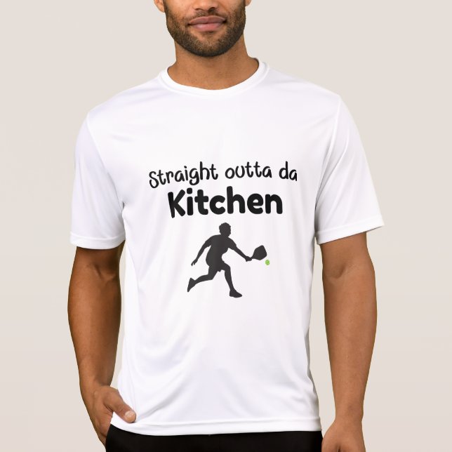 Direkt außerhalb Da Kitchen - Pickleball Spaß T-Shirt (Vorderseite)
