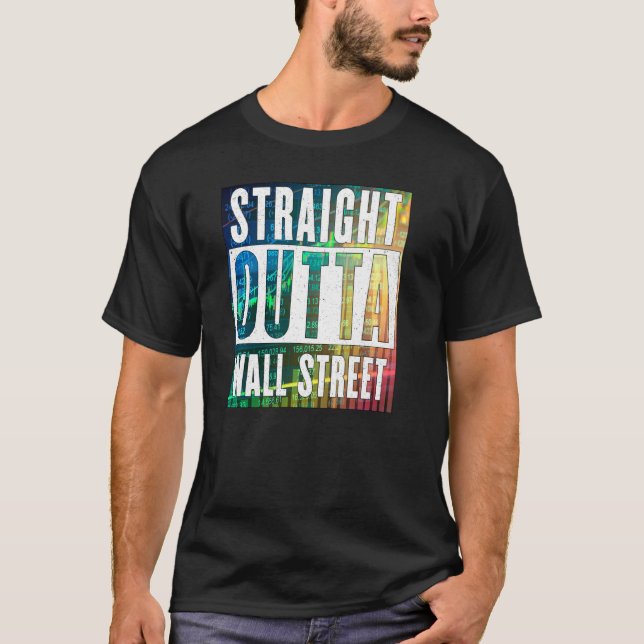 Direkt außerhalb der Wall Street Stock Trades Co T-Shirt (Vorderseite)