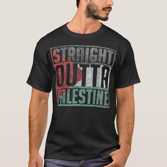 Direkt außerhalb Palästinas, Freie Palestina, Pale T-Shirt (Vorderseite)