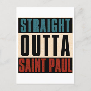 Direkt außerhalb Saint Paul Minnesota MN Postkarte