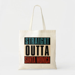 Direkt außerhalb Santa Monica California CA Tragetasche