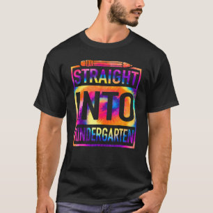 direkt in den Kindergarten Gefärbte Krawatte Lehre T-Shirt