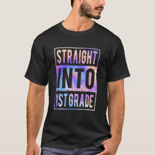 Direkt in die 1. Klasse Gefärbte Krawatte zurück z T-Shirt