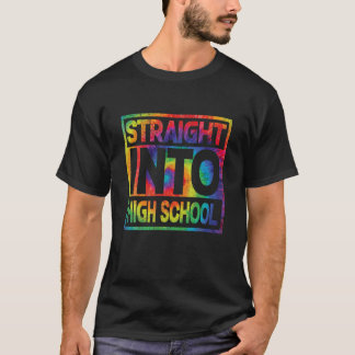 Direkt in die Gefärbte Krawatte der Oberstufe zurü T-Shirt