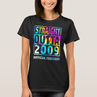 Direkt nach 2009 Geburtstag der Gefärbte Krawatte T-Shirt