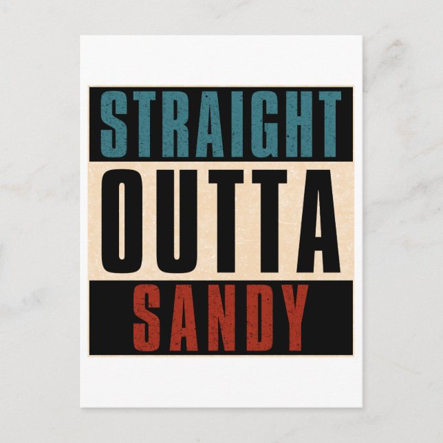 Direkt Outta Sandy Utah UT Postkarte (Vorderseite)