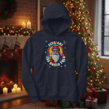Direkt über dem Nordpol Santa Claus