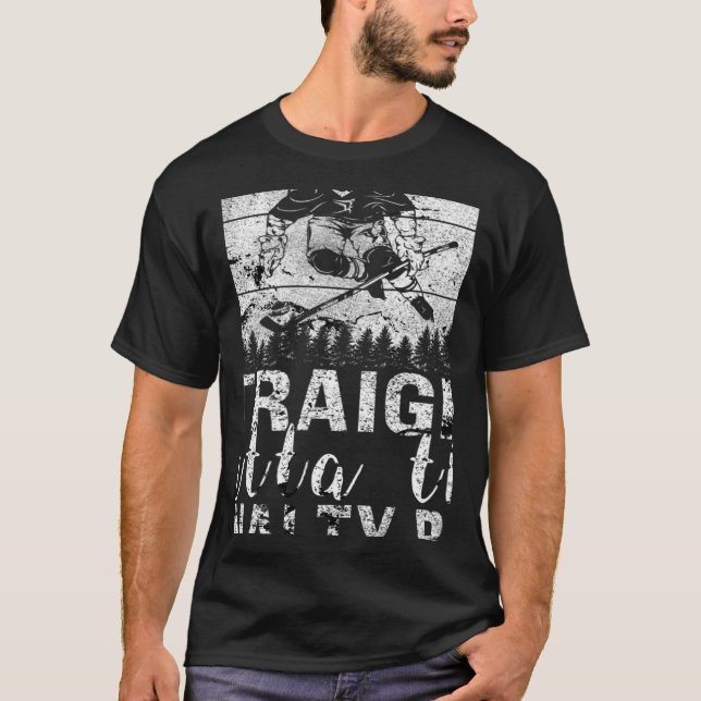 Direkt vor der Eishockeykiste D T-Shirt (Vorderseite)