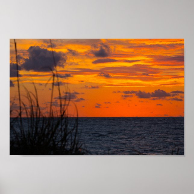 Direkt vor Sonnenaufgang Fort Pierce, Florida Poster (Vorne)