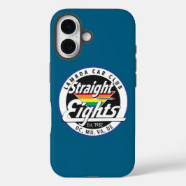 Direkte Acht Telefonzelle (blau) iPhone 16 Hülle