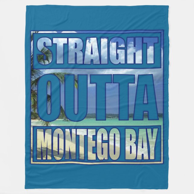 Direkte Ausfahrt Montego Bay Fleecedecke (Vorderseite)