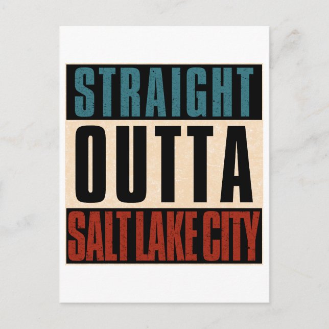 Direkte Ausfahrt Salt Lake City Utah UT Postkarte (Vorderseite)