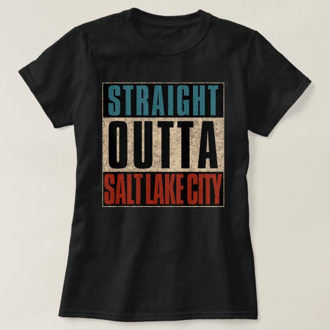 Direkte Ausfahrt Salt Lake City Utah UT T-Shirt (Design vorne)