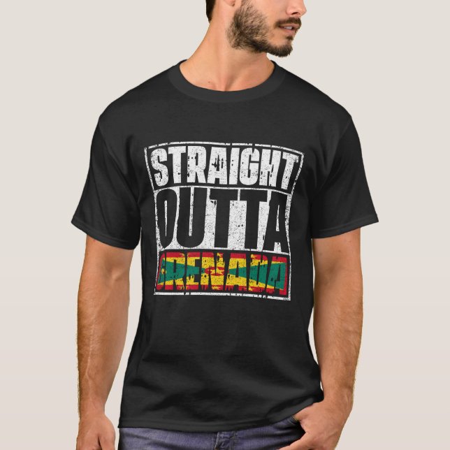 Direkte Außenflagge Grenada T-Shirt (Vorderseite)