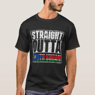 Direkte Außenflagge Südsudan T-Shirt