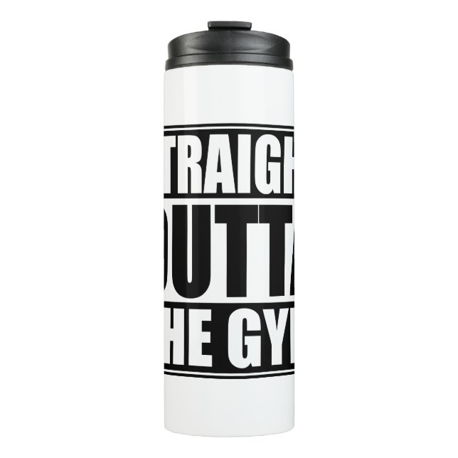Direkte Aussicht auf den Fitnessraum Thermosbecher (Vorderseite)