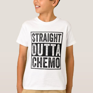 Direkte Outta Chemo Funny Byttle Cancer Awareness T-Shirt