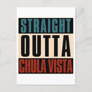 Direkte Outta Chula Vista California CA Postkarte