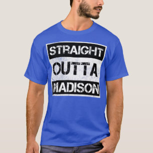 Direkte Outta Madison Wisconsin Vintage Distresse T-Shirt