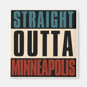 Direkte Outta Minneapolis Minnesota MN Magnet