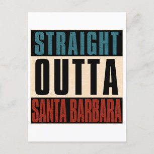 Direkte Outta Santa Barbara California CA Postkarte
