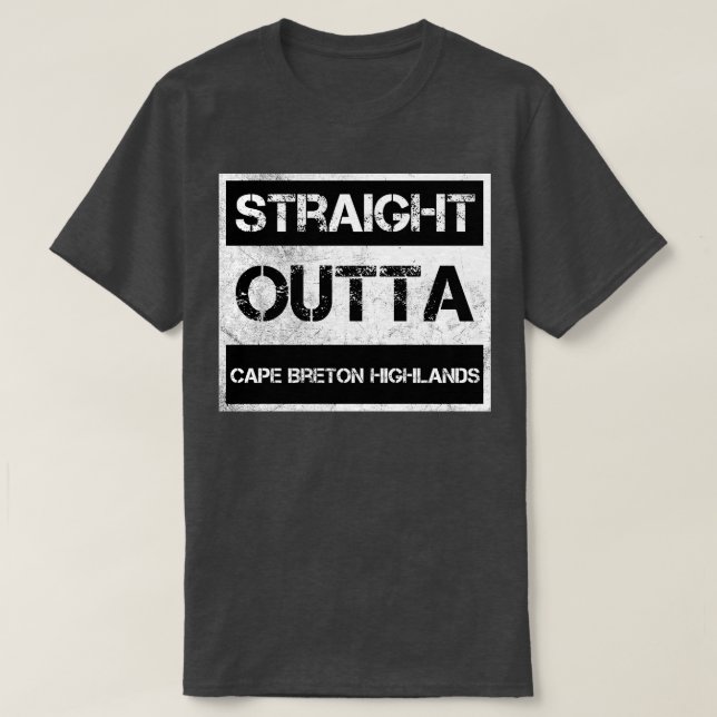 Direkter Outta Cape Breton Highlands National Park T-Shirt (Design vorne)