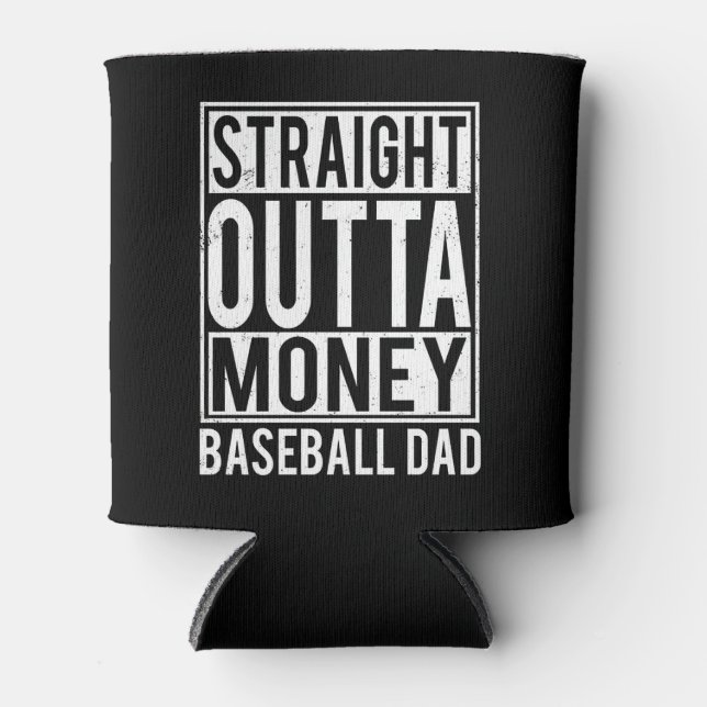 Direkter Outta Monkey Baseball VATER Dosenkühler (Vorderseite)