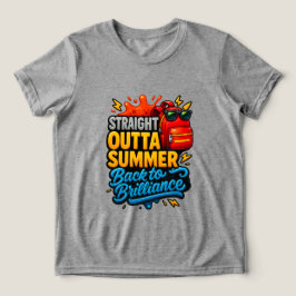 Direkter Outta Summer Zurück zum T-Shirt Tri-Blend Shirt