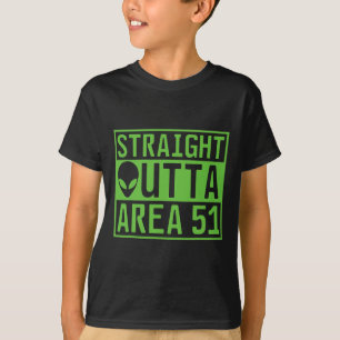 Direktes Outta Area 51 Alien Ufo Jagen T-Shirt