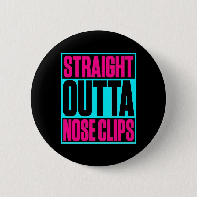 Direktes Outta Nose Clips Synchronschwimmen Button (Vorderseite)