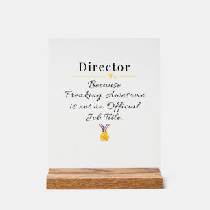 Direktor Acrylschild