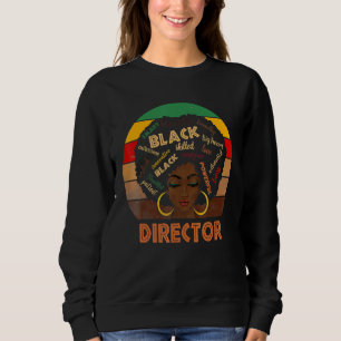 Direktor Afro American Women Black History Sweatshirt