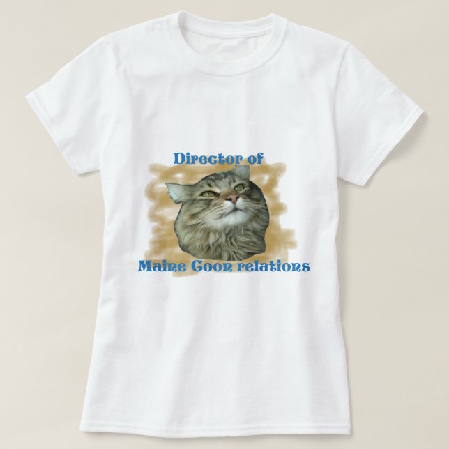 Direktor des T - Shirt Maine Coon Relations (Design vorne)