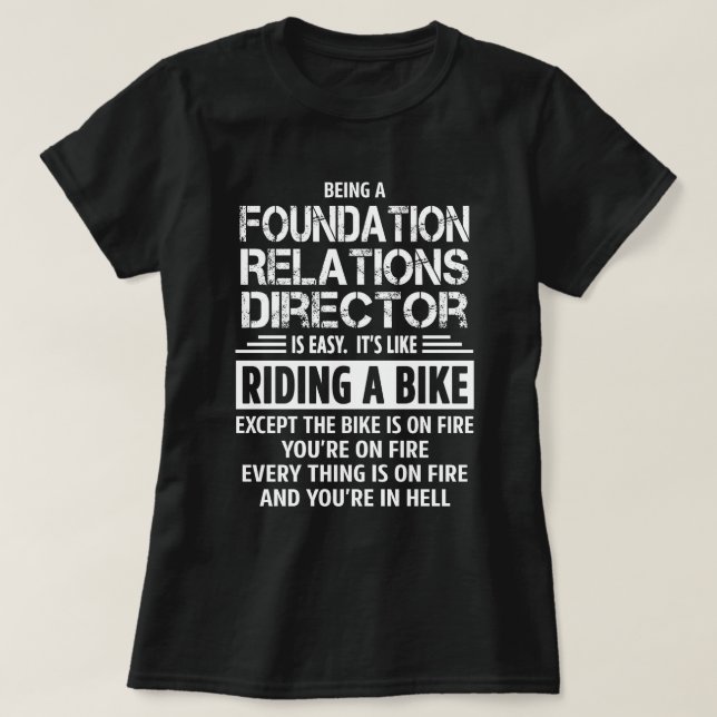 Direktor für Foundation Relations T-Shirt (Design vorne)