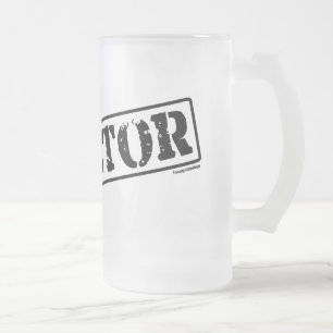 Direktor Stamp Mattglas Bierglas