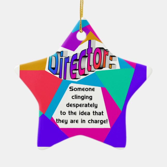 Direktor… verantwortlich? keramik ornament (Vorne)