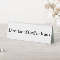 Direktor von Coffee Runs Funny Office Weiß