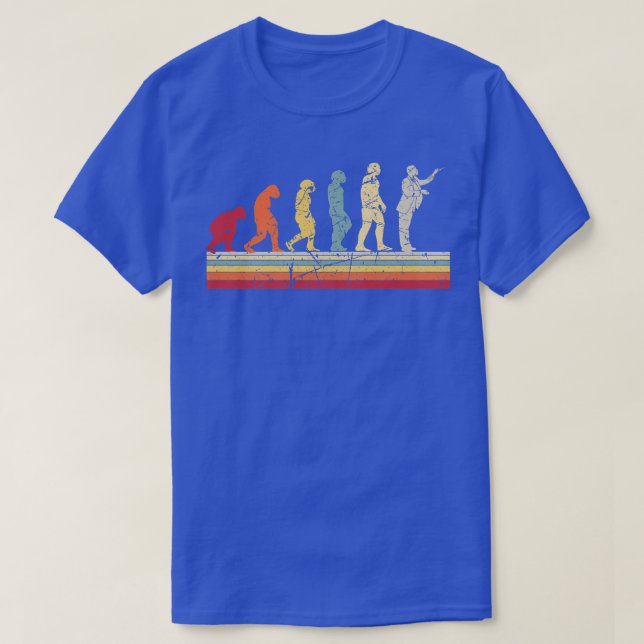 Dirigent des Evolution Of Man Orchestra Retro Vint T-Shirt (Design vorne)