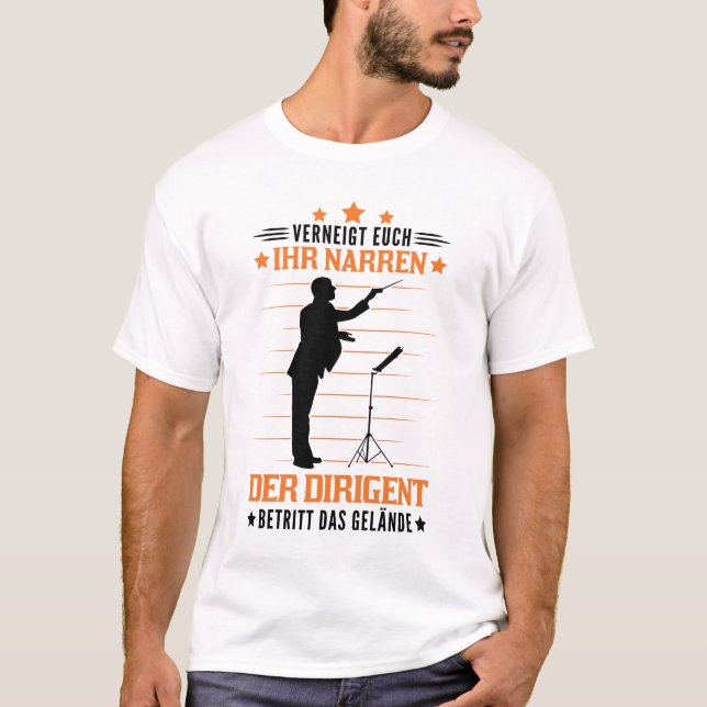 Dirigent Geschenk Chorleiter Chorleitung T-Shirt (Vorderseite)