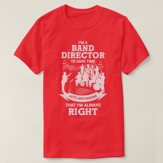 Dirigent Musik Leiter Chef Dirigent Geschenk T-Shirt (Design vorne)