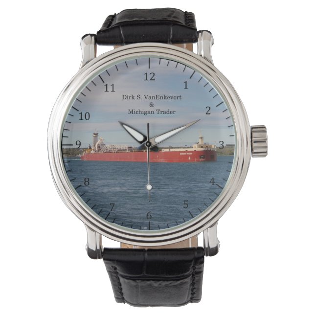 Dirk S. VanEnkevort & Michigan Trader watch Armbanduhr (Vorderseite)
