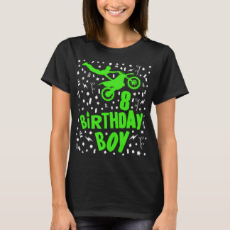 Dirt Bike Birthday Boy - Kinder 8 Jahre alt Motocr T-Shirt