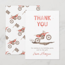 Dirt Bike Birthday Danke Karte | Bike Vielen Dank