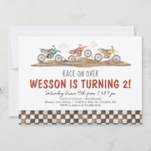 Dirt Bike Birthday Einladung